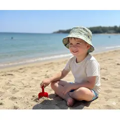 GENERICO - Sombrero Reversible de Dibujos Animados para niños Verde y Azul