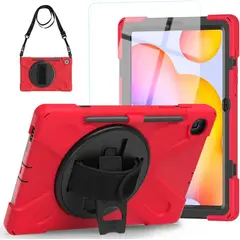 GENERICO - FUNDA ARMOR PARA TABLET SAMSUNG TAB S6 LITE 104 SM-P610 ROJO