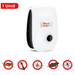 GENERICO - Repelente Ultrasónico Pest Reject contra Insectos y Roedores