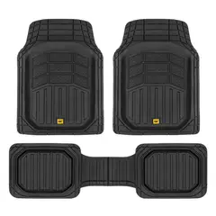 CAT - Piso Original Negro Tipo Bandeja Alta Resistencia 3Pcs