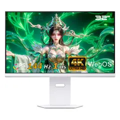 LG - Monitor Gaming 32G810SA-W 32 IPS Ultragear Smart webOS UHD 4K 144Hz 1ms Compatible G-Sync