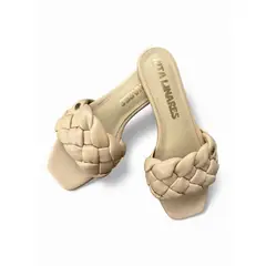 RITA LINARES - SANDALIA TRENZADA BEIGE