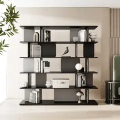 GENERICO - Estante Repisero Harmony - Gris y Negro