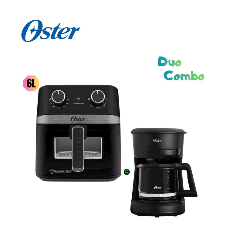 Combo Freidora de Aire CKSTAF60WMDF y Cafetera 5 Tazas