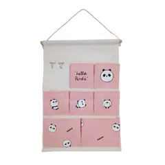 GENERICO - Organizador de Pared de Tela - Rosa