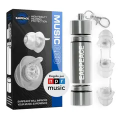EAR PEACE - Tapones de Oìdos ASISTENTES A CONCIERTOS DISCOTECA y PUBS - Filtro Antiruido 20dB MUSIC PRO