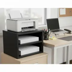 GENERICO - Módulo Organizador de mesa escritorio en melamina Negro