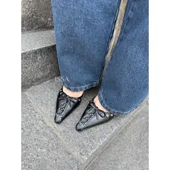 GENERICO - TACO DE 5 CM HEELS DE ESTILO CASUAL EN NEGRO MATE