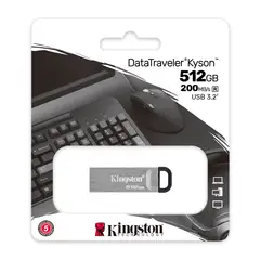 KINGSTON - Memoria Usb Datatraveler Kyson 3.2 Gen 1 De 512 Gb.