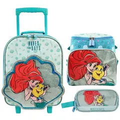 DISNEY CLASICOS - Pack Escolar Maleta Princesa Ariel La Sirenita Nido