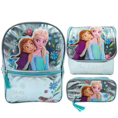 DISNEY CLASICOS - Pack Escolar Mochila Frozen Celeste Oficio
