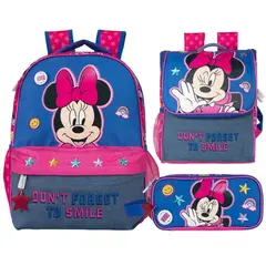 DISNEY CLASICOS - Pack Escolar Mochila Minnie Mouse Demin Oficio