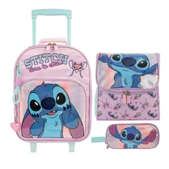 DISNEY CLASICOS - Pack Escolar Maleta Stitch Lila Oficio