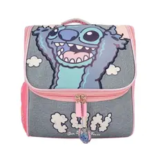 DISNEY CLASICOS - Lonchera Mochila Stitch Rosado