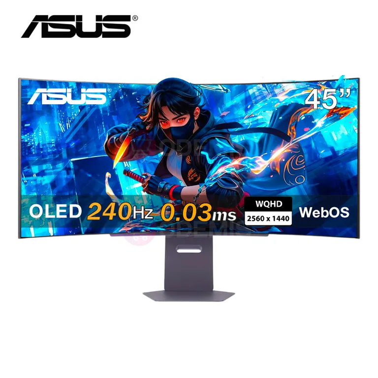 MONITOR GAMING 45GX90SA-B 45 UltraGear OLED Curvo WQHD 240Hz 003ms