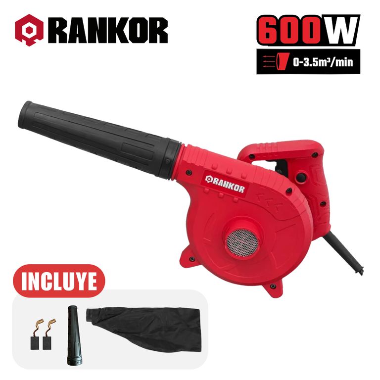 Soplador Aspirador 600W Eléctrico con bolsa RAB60001
