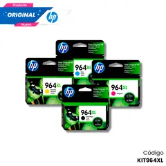 HP - Kit Tinta 964XL Original Negro Cian Magenta Amarillo