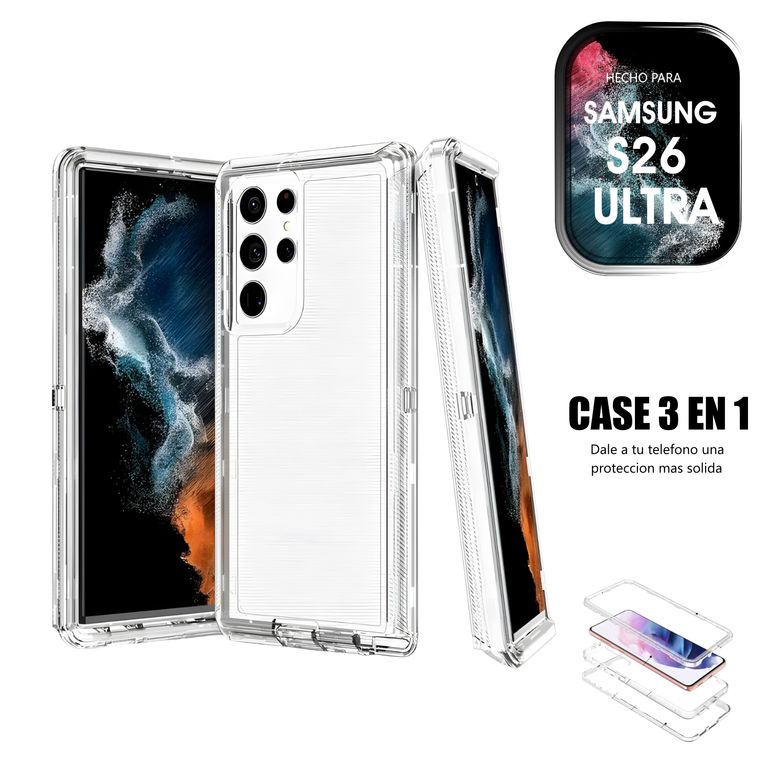 Case Triple es 3 en 1 Para Samsung S26 Ultra