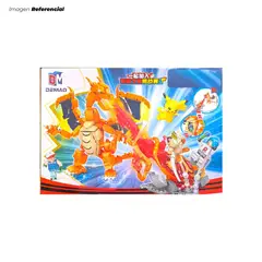 GENERICO - Set de Bloques de Construcción Figura Dragón de Fuego Articulado