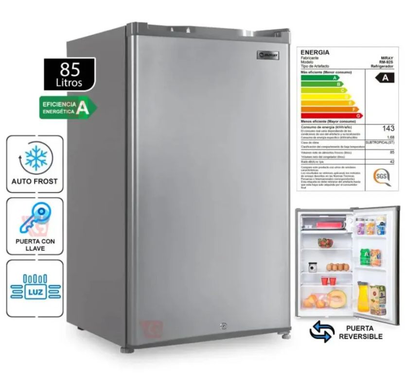 FRIGOBAR-REFRIGERADORA RM-92S 85 L