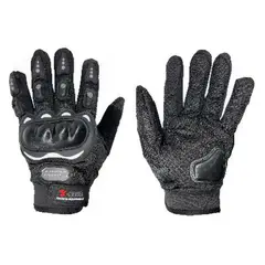 JET - Guante Para Moto Con Proteción de Dedos Y Nudillos Talla L