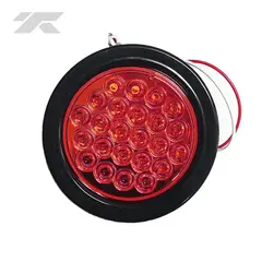 GENERICO - Faro Posterior Led-24 Redondo Rojo