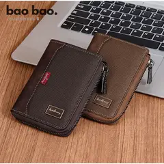 BAELLERRY - BILLETERA PARA HOMBRE DE CUERO PU CON TECNOLOGIA RFID ANTIRROBO