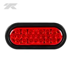 GENERICO - Faro Posterior Led-24 Ovalado Rojo