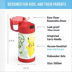 POKEMON - Thermos Botella De Acero Pikachu