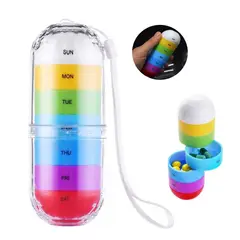 GENERICO - Pastillero Semanal Giratorio Portatil