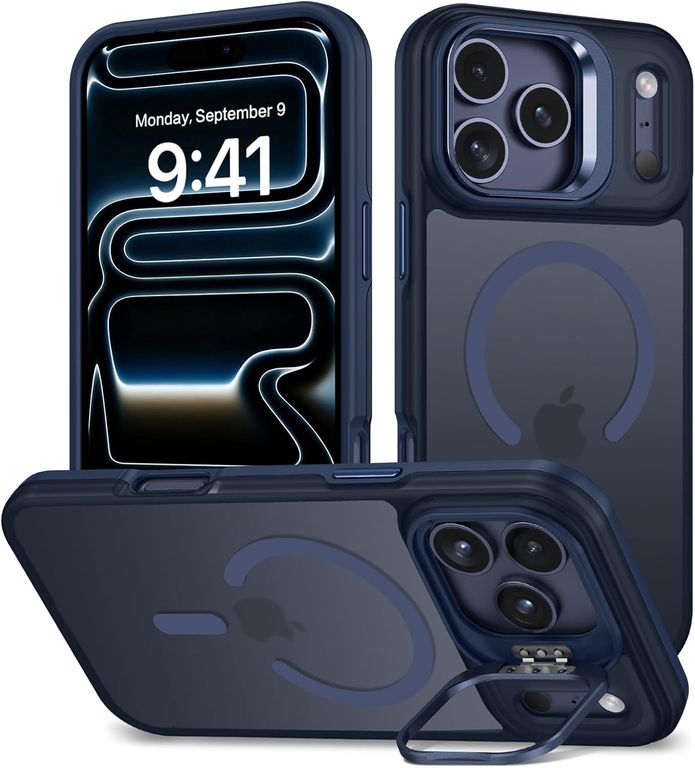 Case Magnético con Soporte de Cámara iPhone 17 Pro - azul