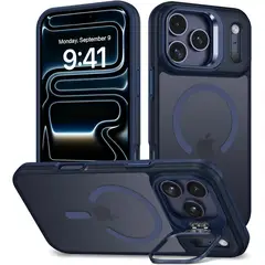 GENERICO - Case Magnético con Soporte de Cámara iPhone 17 Pro - azul