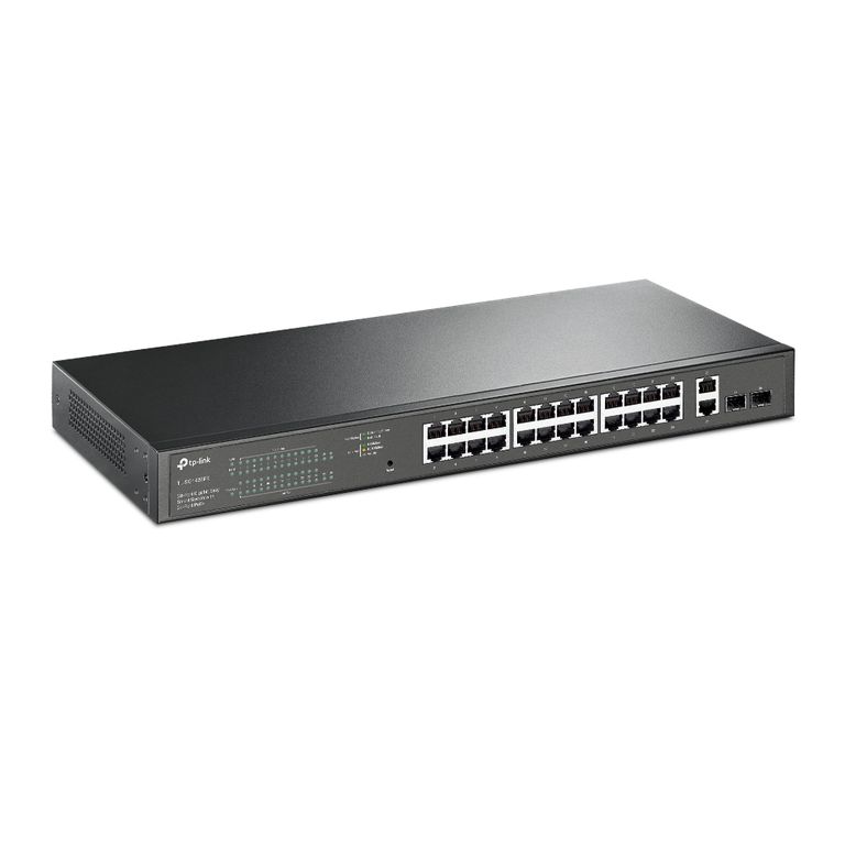 Conmutador Tp-Link Tl-Sg1428Pe, 24 Puertos Poe+ 10/100/1000, 2 Puertos Adicionales, Montaj