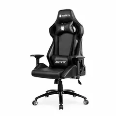 ANTRYX - Silla Gaming Racing Prix Negro Diseño Ergonómico Y Óptima Comodidad Para Jugadores