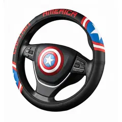 JET - Forro De Volante Premiun CAPITAN AMÉRICA Latex Para Auto