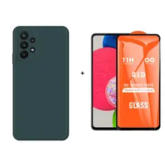 SPACE - CASE SILICONA PARA SAMSUNG A52 VERDE + MICA