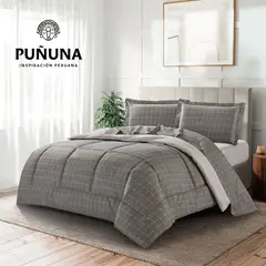 MINGDA - Set de Edredón + 2 Fundas + Set de Sabanas 5 Pz 100% Calidad