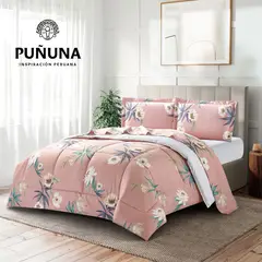 MINGDA - Set de Edredón + 2 Fundas + Set de Sabanas 5 Pz 100% Calidad