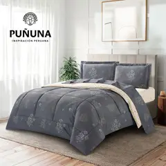 MINGDA - Set de Edredón + 2 Fundas + Set de Sabanas 5 Pz 100% Calidad