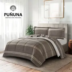 MINGDA - Set de Edredón + 2 Fundas + Set de Sabanas 5 Pz 100% Calidad