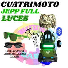 STOKKER BABY - CARRITO JEEP INTELIGENTE A BATERIA MUSICAL Y LUCES INCLUIDO LENTES DE OBSEQUIO PARA NIÑO - VERDE
