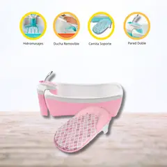SUMMERS EVE - Bañera Jacuzzi de Lujo para Bebé «LIL LUXURIES» Pink