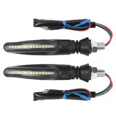 GENERICO - Direccional LED Para Moto 12V Ambar 2Pcs