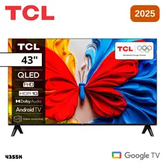 TCL - TELEVISOR 43 QLED SMART TV GOOGLE TV FHD 2025 - 43S5K