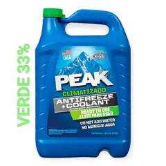 PEAK - Refrigerante Anticongelante 33% Verde Climatizado