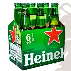 GENERICO - CERVEZA HEINEKEN 330 ML BOTELLA SIX PACK
