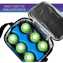 GENERICO - Bloque de Gel Refrigerante Reutilizable Ideal para Leche Materna Cooler y Bebidas Frías