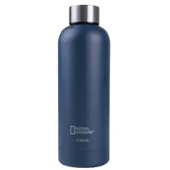 NATIONAL GEOGRAPHIC - Botella Metálica 500Ml Color Azul Oscuro -