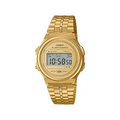 CASIO - Reloj Vintage Dorado Digital