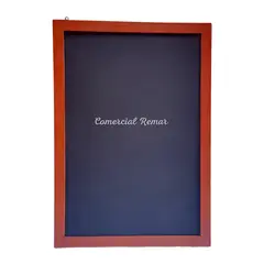 GENERICO - Pizarra 40x30cm Para Tiza Doble Cara De Madera Para Restaurante Negocio